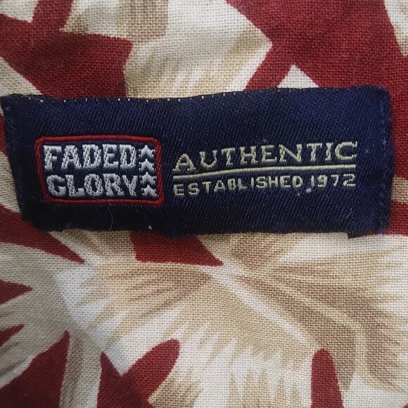 Faded Glory Hawaiian Button Down Men - L - Picture 7 of 12